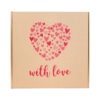 Karton fasonowy kraft z nadrukiem - with love - obrazek 3