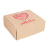 Karton fasonowy kraft z nadrukiem - with love - obrazek 2