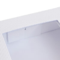 Karton fasonowy z okienkiem 4W - ozdobna tektura bielona
